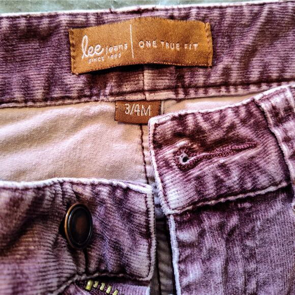Lee One True Fit Bootcut Women's Mid rise Sz 3/4 Corduroy Jeans - 3 piece Bundle - Picture 4 of 11